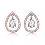 Waterdrop Cubic Zirconia Stud Earrings for Women