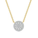 Minimalist Zirconia Round Pendant Choker Necklace for Women