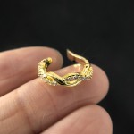 Fake Piercing Cartilage Ear Clip with Micro-Set Zircon, Silver Color