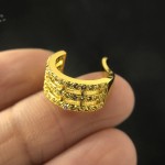Fake Piercing Cartilage Ear Clip with Micro-Set Zircon, Silver Color