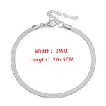 Gold Color Stainless Steel Blade Chain Anklet for Women
