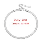 Gold Color Stainless Steel Blade Chain Anklet for Women