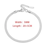 Gold Color Stainless Steel Blade Chain Anklet for Women