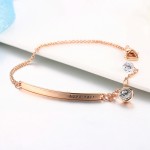 Rose Gold Austrian Crystal Bracelet for Women