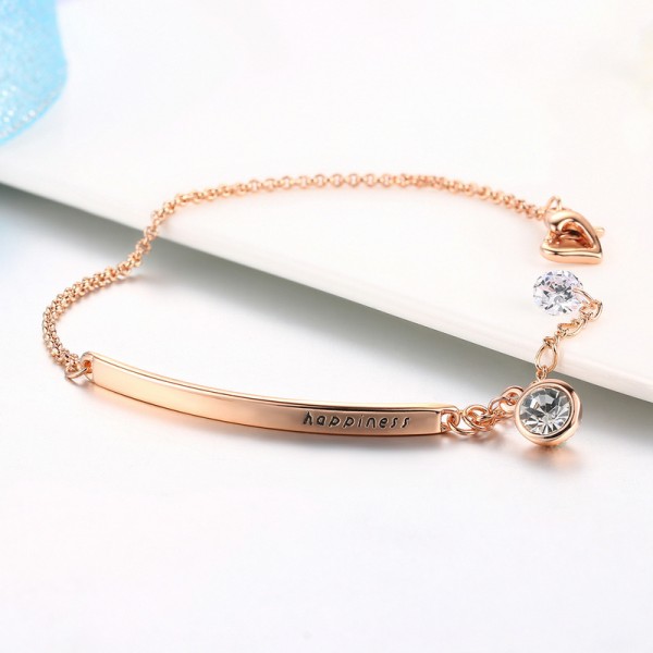 Rose Gold Austrian Crystal Bracelet for Women