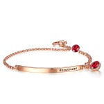 Rose Gold Austrian Crystal Bracelet for Women