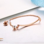 Rose Gold Austrian Crystal Bracelet for Women