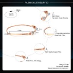 Rose Gold Austrian Crystal Bracelet for Women