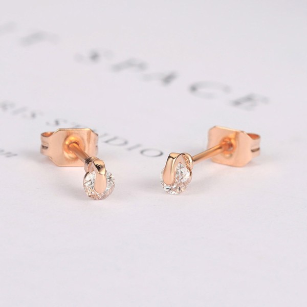 Small Crystal Stud Earrings for Women – Cute Zirconia Daily Fashion Jewelry