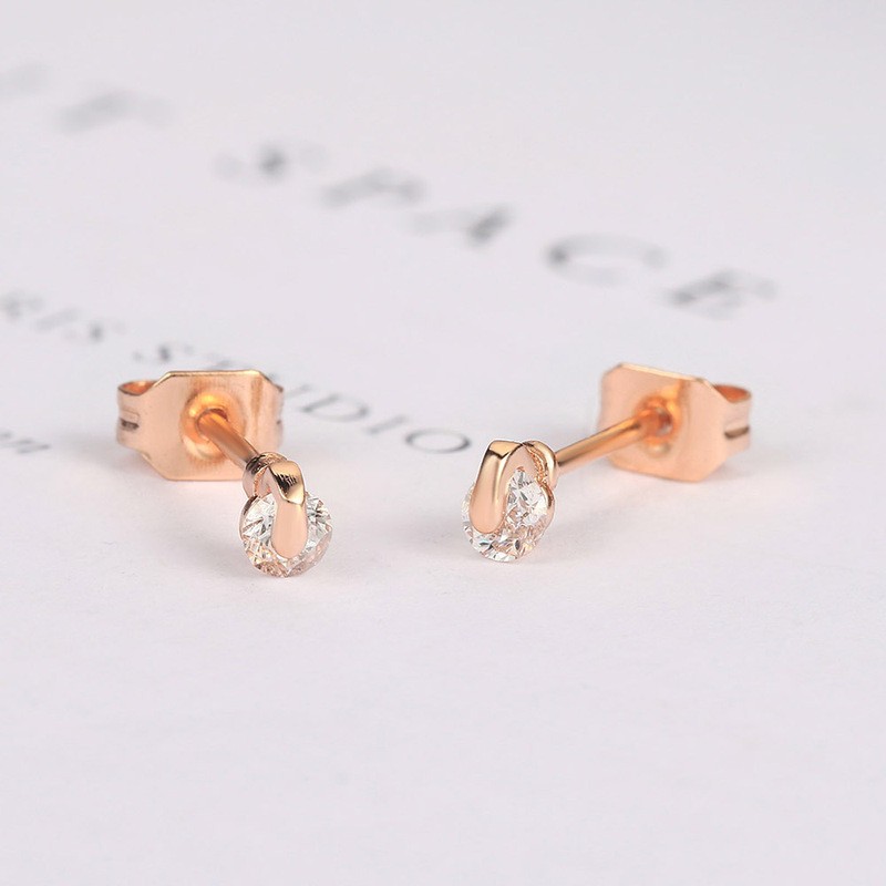 Small Crystal Stud Earrings for Women – Cute Zirconia Daily Fashion Jewelry