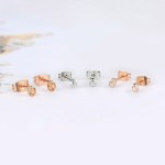 Small Crystal Stud Earrings for Women – Cute Zirconia Daily Fashion Jewelry