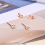 Small Crystal Stud Earrings for Women – Cute Zirconia Daily Fashion Jewelry
