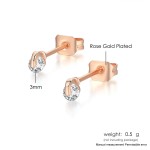Small Crystal Stud Earrings for Women – Cute Zirconia Daily Fashion Jewelry
