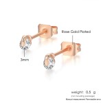 Small Crystal Stud Earrings for Women – Cute Zirconia Daily Fashion Jewelry