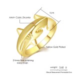 Adjustable Gold Shark Ring for Men and Women