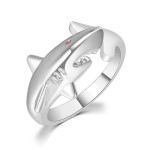 Adjustable Gold Shark Ring for Men and Women
