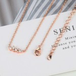 Mini Zircon Rose Gold Pendant Necklace for Women