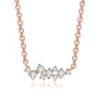 Mini Zircon Rose Gold Pendant Necklace for Women