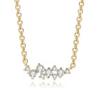 Mini Zircon Rose Gold Pendant Necklace for Women