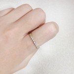 Dainty Geometric Cubic Zirconia Gold Rings for Women