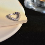Heart Zircon Clip-On Ear Cuff for Women