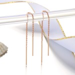 Simple Spiral Earrings for Women Rose Gold Fashion Jewelry