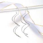 Simple Spiral Earrings for Women Rose Gold Fashion Jewelry