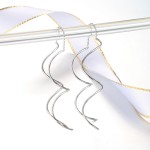 Simple Spiral Earrings for Women Rose Gold Fashion Jewelry