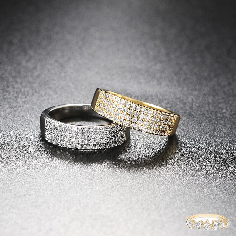Women's Gold Color Cubic Zirconia Stacking Ring