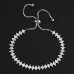 Gold Color Cubic Zirconia Tennis Bracelet for Women