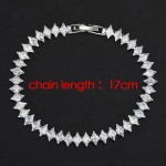 Gold Color Cubic Zirconia Tennis Bracelet for Women