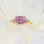 Oval Candy Stone Zircon Wedding Ring for Women