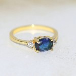 Oval Candy Stone Zircon Wedding Ring for Women