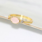 Oval Candy Stone Zircon Wedding Ring for Women