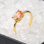 Oval Candy Stone Zircon Wedding Ring for Women