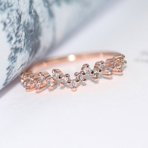 ZHOUYANG Rings For Women New Delicate Style Micro Inlay Zircon 3 Color The Star Finger Ring Gift Fashion Jewelry R898