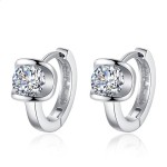 Crystal Cubic Zirconia Hoop Earrings for Women