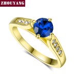 Classic Prong-Setting CZ Rose Gold Engagement Ring for Women