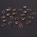 Fake Piercing Nose Ring Cuff Clip-On Body Jewelry for Women