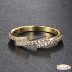 Minimalist Gold Zircon Stacking Rings for Women