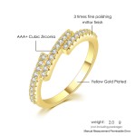 Minimalist Gold Zircon Stacking Rings for Women