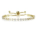 Minimalist Olive Leaf Cubic Zirconia Bracelet for Women