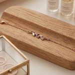Minimalist Olive Leaf Cubic Zirconia Bracelet for Women