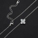 Crystal Flower Pendant Necklace for Women Gold Color Choker