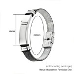 Men's Titanium Steel Bracelet Black Silver Hip Hop Rock Jewelry