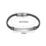 Twisted Woven Imitation Leather Bracelet for Women and Couples