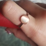 Cat's Eye Stone Ring for Women, Rose Gold Color Fashion Jewelry Gift
