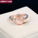 Cat's Eye Stone Ring for Women, Rose Gold Color Fashion Jewelry Gift