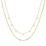 Women's Multi-Layer Gold Rhombus Choker Necklace