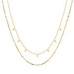 Women's Multi-Layer Gold Rhombus Choker Necklace